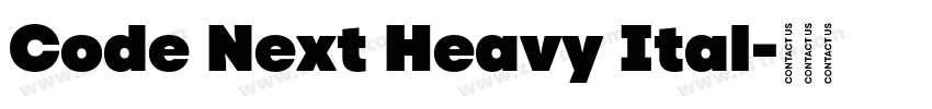 Code Next Heavy Ital字体转换